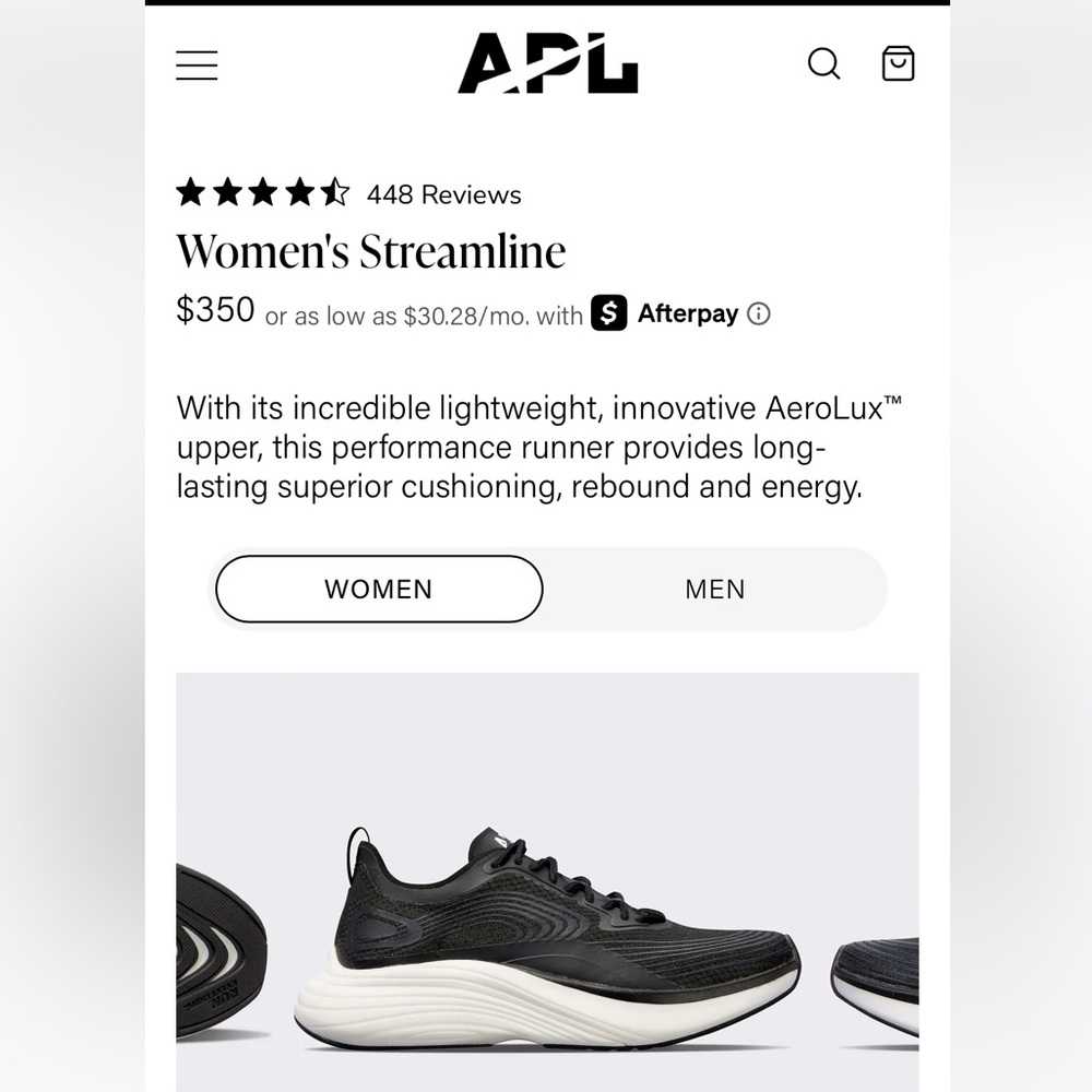 APL Athletic Propulsion Labs Streamline Running Shoe, navy/white, worn once, sz7 - Picture 16 of 16